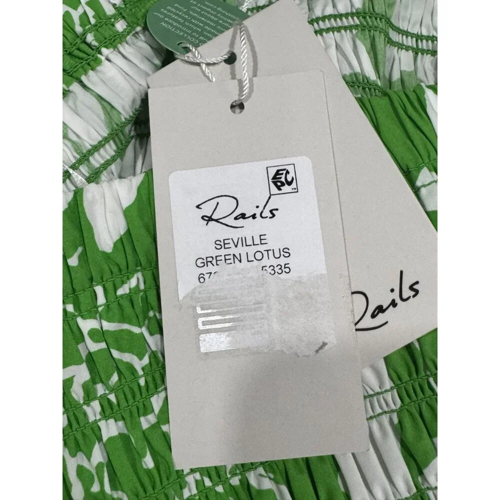 RAILS Seville Green Lotus Dress MEDIUM - Picture 5 of 7